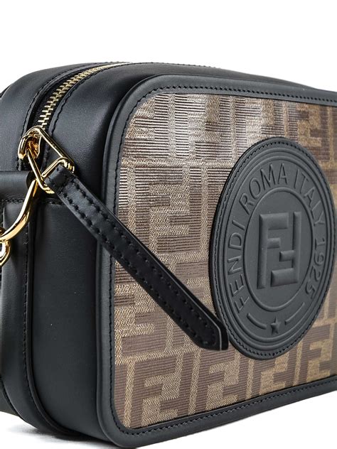 fendi camera bag thick strap|Fendi logo embossed camera bag.